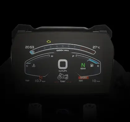 Oversize TFT speedometer of luxury